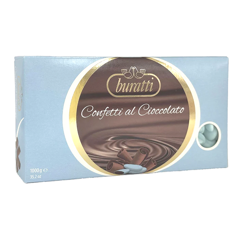 Confetti al Cioccolato Extra Fondente - Azzurro - Kg. 1