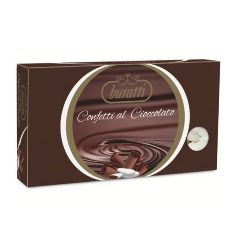 Confetti al Cioccolato Extra Fondente - Bianco - Kg. 1