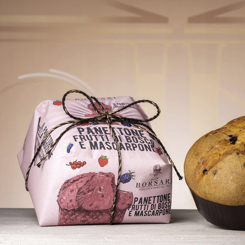 Panettone Frutti di Bosco e Mascarpone kg.1 Borsari
