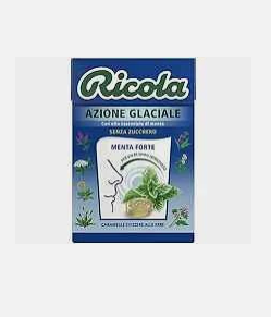 Astuccio Ricola Azione Glaciale Menta forte 50g.