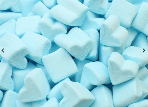 Chamallows cuore azzurro Haribo kg.1