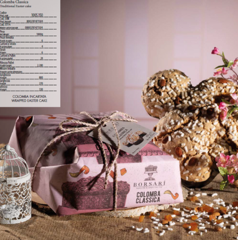 Colomba classica incartata a mano kg 1 Borsari