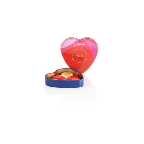 Scatolina in Latta cuore con cuoricini latte e extra fondenti 48 g Venchi