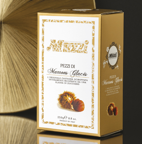 Pezzi di Marrons Glacés in Astuccio - Gr. 250