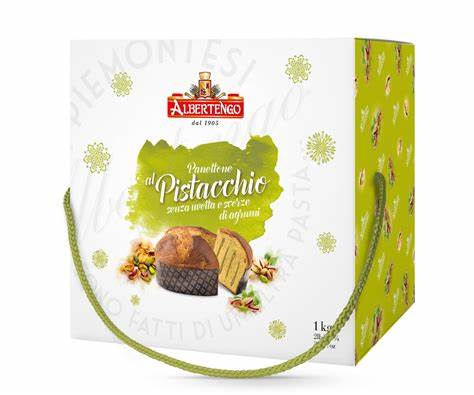 Panettone Albertengo al Pistacchio kg 1 in scatola