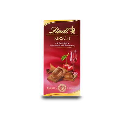 Tavoletta Lindt al Latte ripiena al Kirsch g. 100