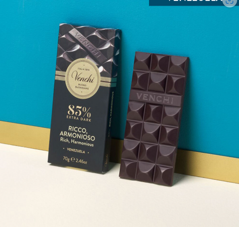 Tavoletta cioccolato Extra Fondente Venezuela 85% Venchi g. 70