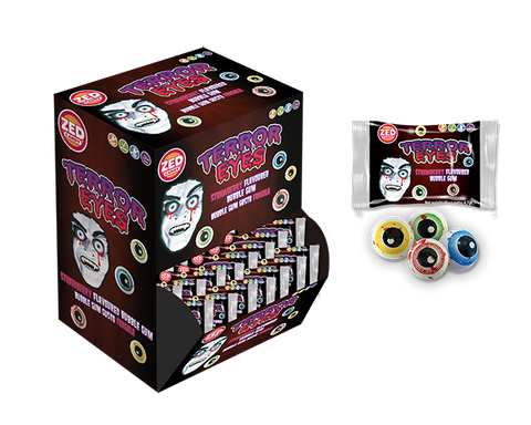 Terror Eyes Bubble Gum 10 pezzi ( circa 5g a pezzo)