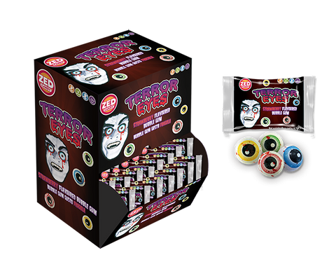 EXPO Terror Eyes Bubble Gum  200 pezzi Zed Candy