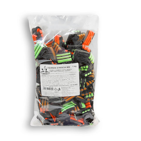 Caramelle Gommose Liquirizia Striscia Mix kg 1 Casa del Dolce