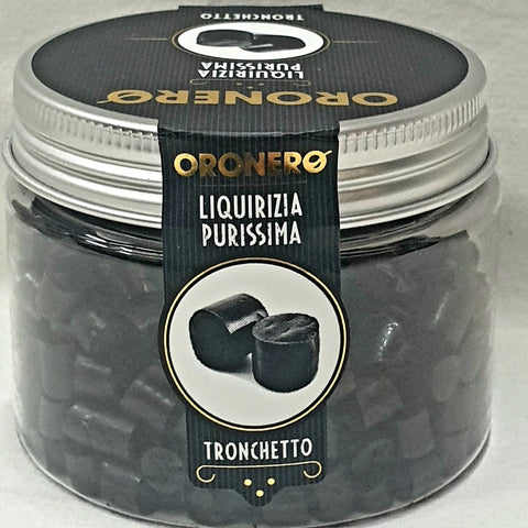 Barattolo Tronchetto Liquirizia Pura Oro Nero g. 100