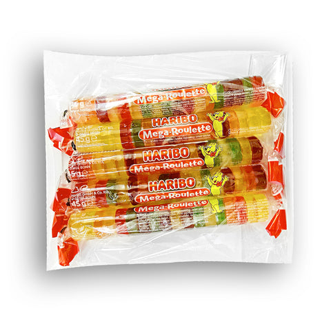 Caramelle Mega-Roulette Haribo 45 g. x 5 a conf.