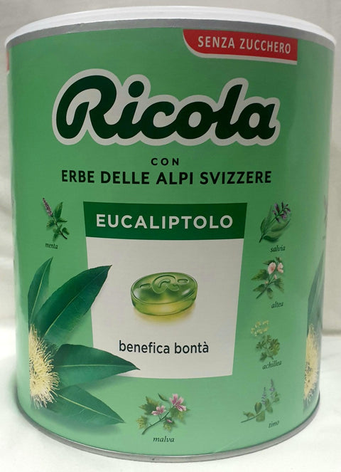 Ricola eucaliptolo kg.1 Senza zucchero - gluten free