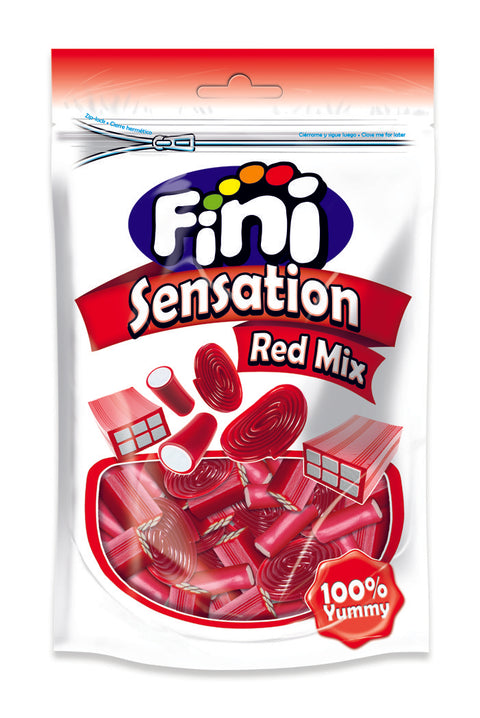 Busta Caramelle Gommose Sensation Red Mix Fini g. 150