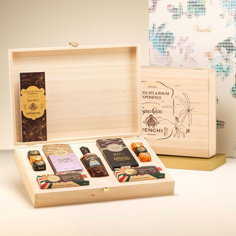 Scatola legno Chocolate & Rhum Experience 370 g Venchi