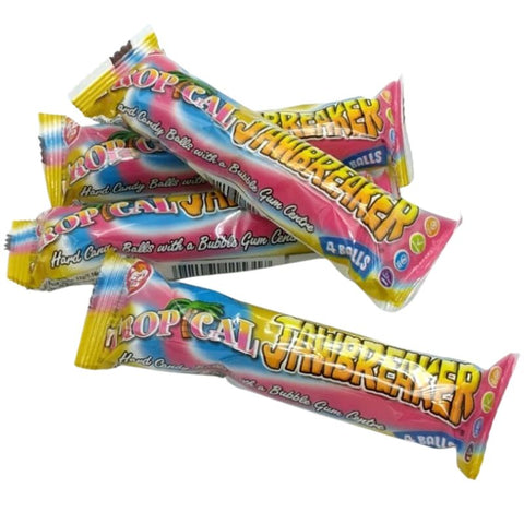 Jawbreaker "spaccamascella" palline Bubblegum Tropical circa 140 g Zed Candy 4 x 4 porzioni
