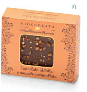 Tavoletta di Cioccolato al Latte con Nocciole Caramellate - Gr. 40