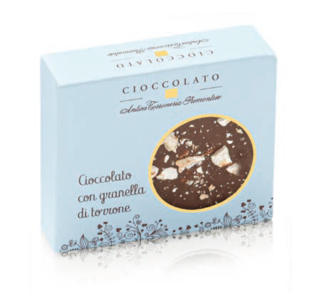 Tavoletta di Cioccolato con Granella di Torrone - Gr. 40