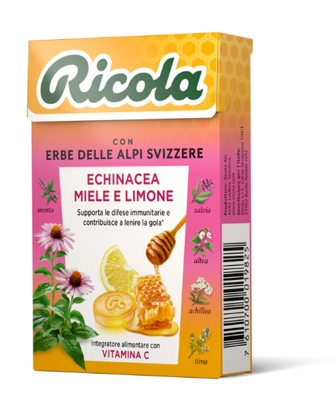 Astuccio Ricola Echinacea miele e limone  50g.
