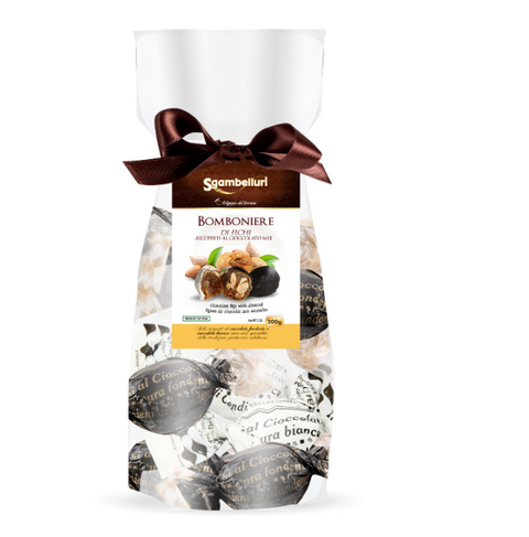 Bomboniera di Fichi Ricoperti Assortiti - Gr. 200 Sgambelluri