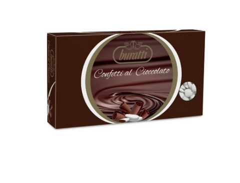 Confetti Cuore  Cioccolato fondente  - Bianco - Kg. 1