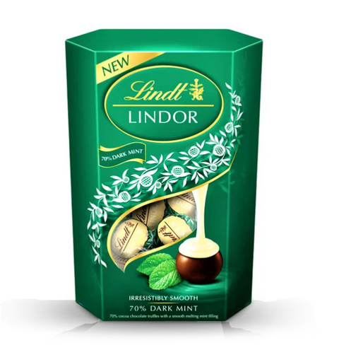 Lindor Cornet Fondente e Menta - Gr. 200