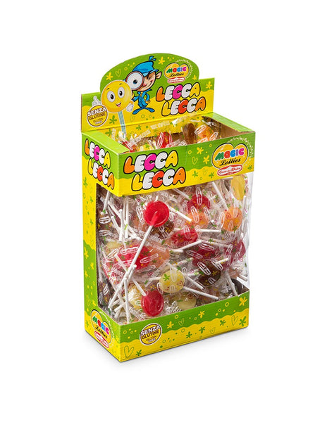 Lecca-lecca senza zucchero con xilitolo, gusti assortiti, 50 lecca-lecca, 450 ml