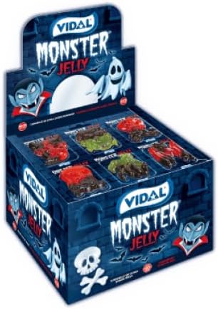 Monster Jelly espositore 66 pezzi Vidal circa 726 grammi
