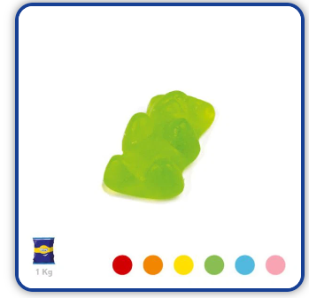 Caramelle gommose Mini Orsetti SENZA ZUCCHERO Ravazzi kg.1