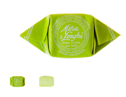 Caramelle Quadre Bergamotto kg.1 Mera&Longhi