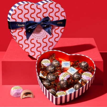 Scatola Cuore Valentine 240g Venchi