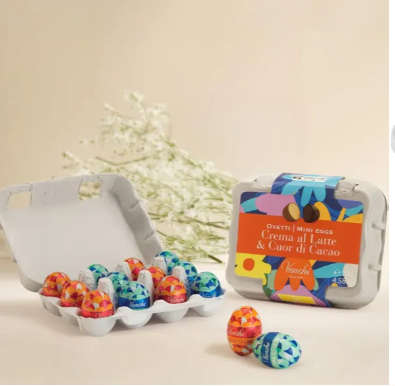Confezione  portaovetti di cioccolato assortiti 130 g Venchi