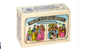 Scatolina legno 20 filtri te neri assortiti