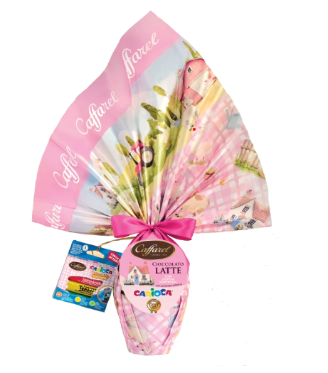 Uovo di Pasqua Bambini latte 230g. Caffarel- Rosa