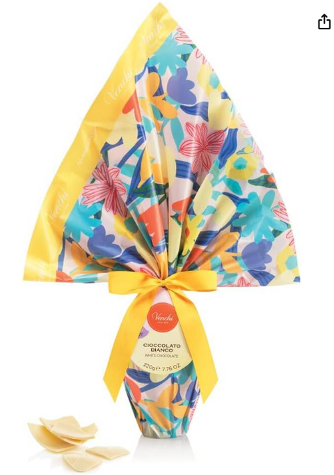 Uovo cioccolato bianco Teresa Rego 220g. Venchi