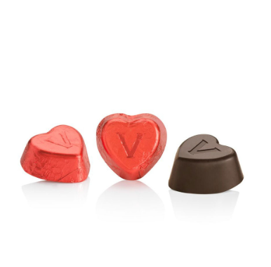 Cioccolatini cuore Valentines  extra fondente 75% Venchi 500g.