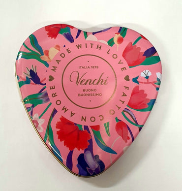 Scatola Latta Cuore con Cioccolatini Assortiti Venchi g. 48