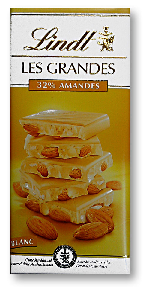 Tavoletta Lindt al Cioccolato Bianco e Mandorle g. 150