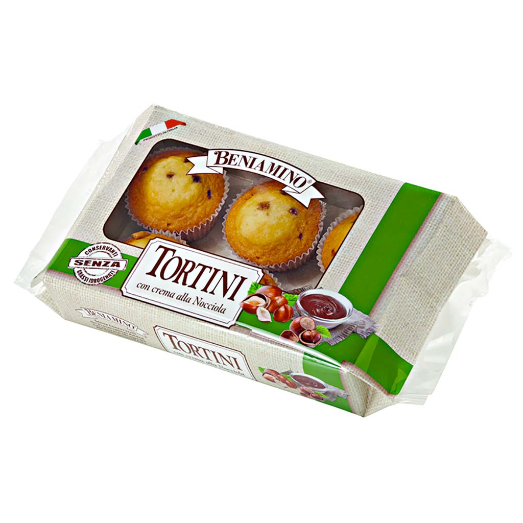 Tortini vaschetta crema Nocciola pezzi 6 Beniamino